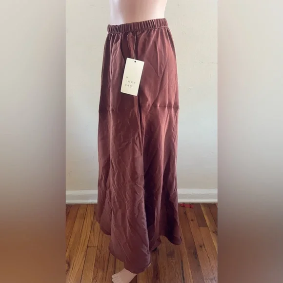 a new day Asymmetrical Brown Skirt - Picture 9 of 12